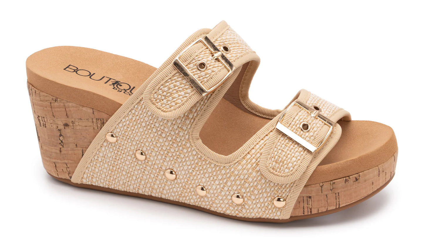 CORKY’S Shiny Raffia Wedge
