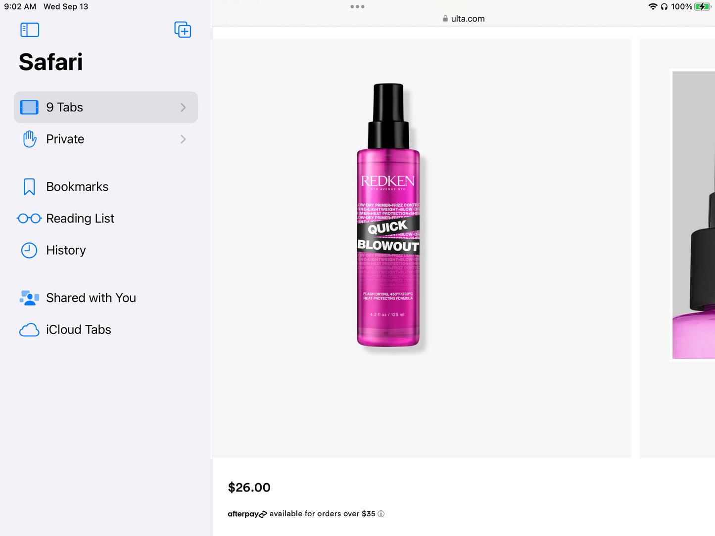 REDKEN Quick Blowout