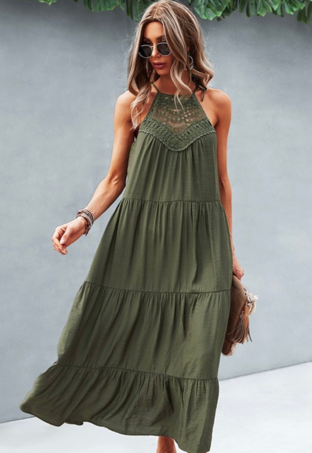 Tie Shoulder Dress