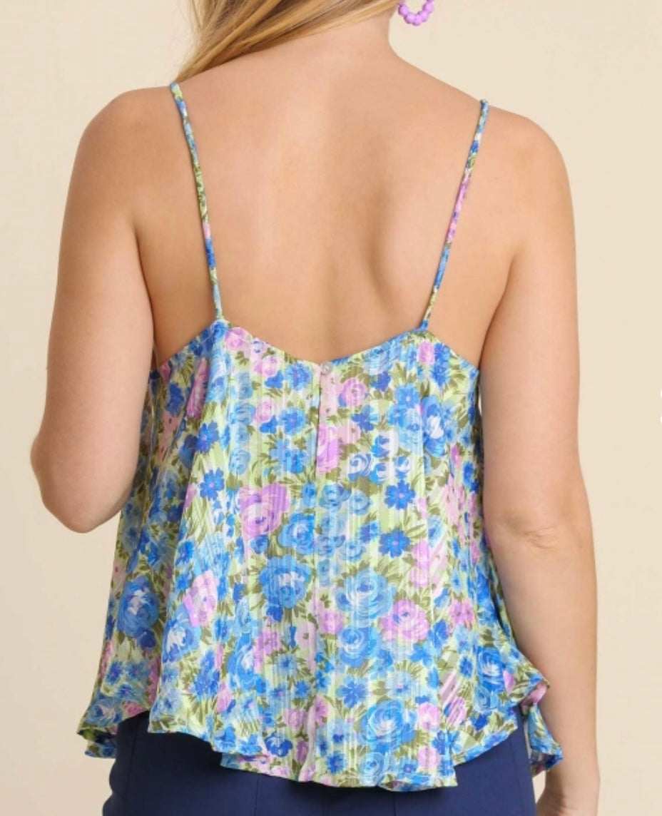 UMGEE Blue FLoral Tank