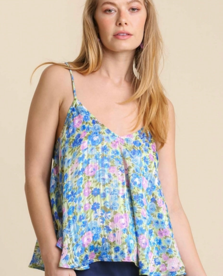 UMGEE Blue FLoral Tank